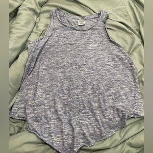 Pink‎ women’s flowy gray big logo on back workout tank large